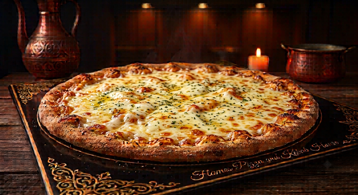 Cheese Garlic Bread Pizza